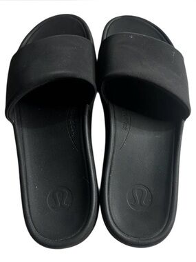 lululemon athletica Black Slide Sandals